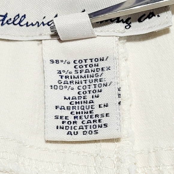 Telluride Clothing Co. Off White Stretch Above Ankle Capris Pedal Pusher (14) - Picture 6 of 10